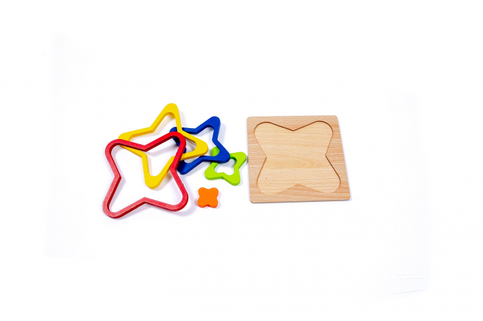 Puzzle din lemn cu forme - jucarii Montessori [2]