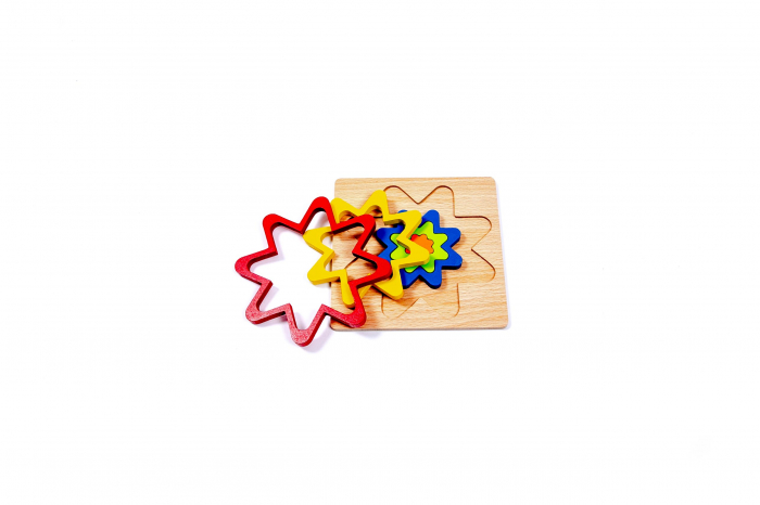 Puzzle din lemn cu forme - jucarii Montessori [2]