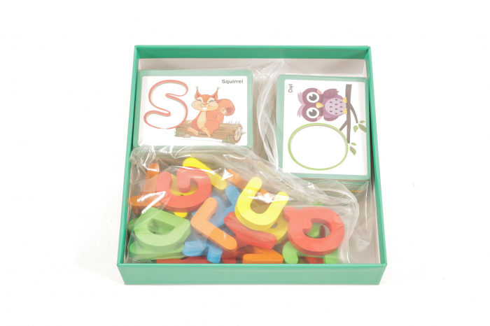 Puzzle din lemn cu litere si animale - jucarii Montessori [3]