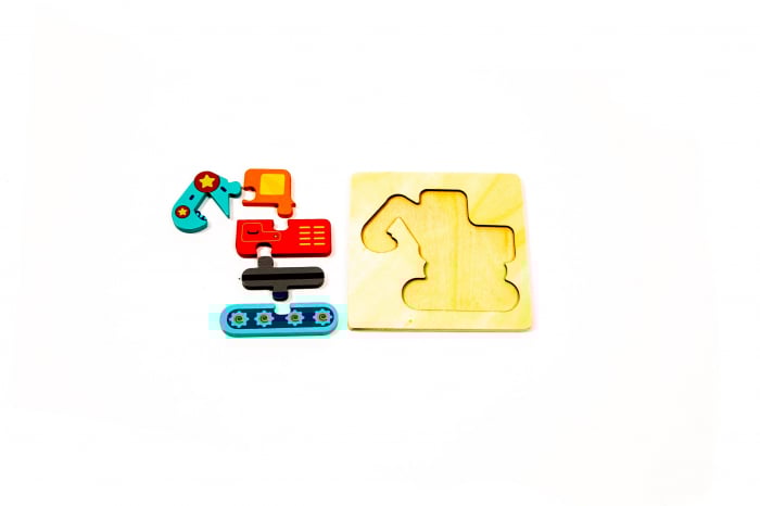 Puzzle din lemn cu submarin - jucarii Montessori [3]