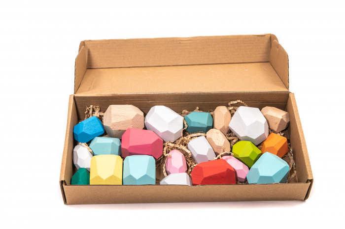 Puzzle din pietre lemnoase - jucarii Montessori [3]