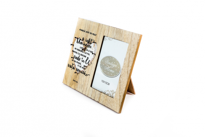 Rama foto din lemn cu mesaj [3]