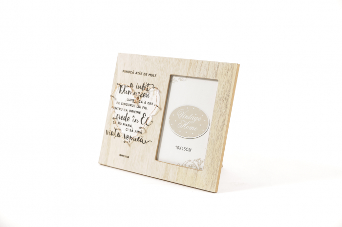 Rama foto din lemn cu mesaj [3]