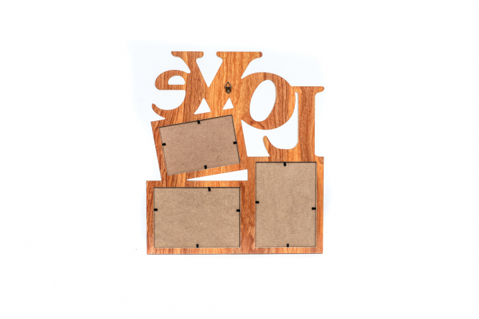 Rama foto din lemn cu 3 poze [3]