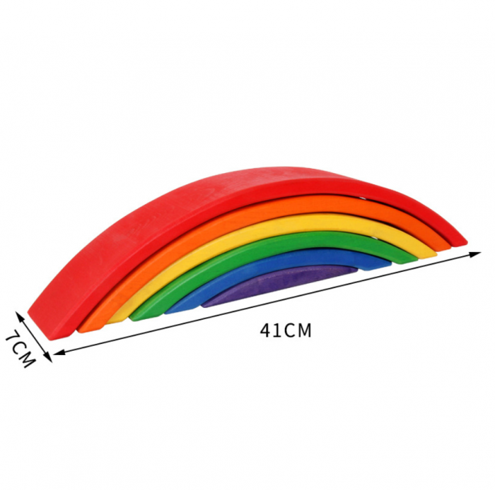 Semicerc incomplet in culorile curcubeului -Montessori [2]