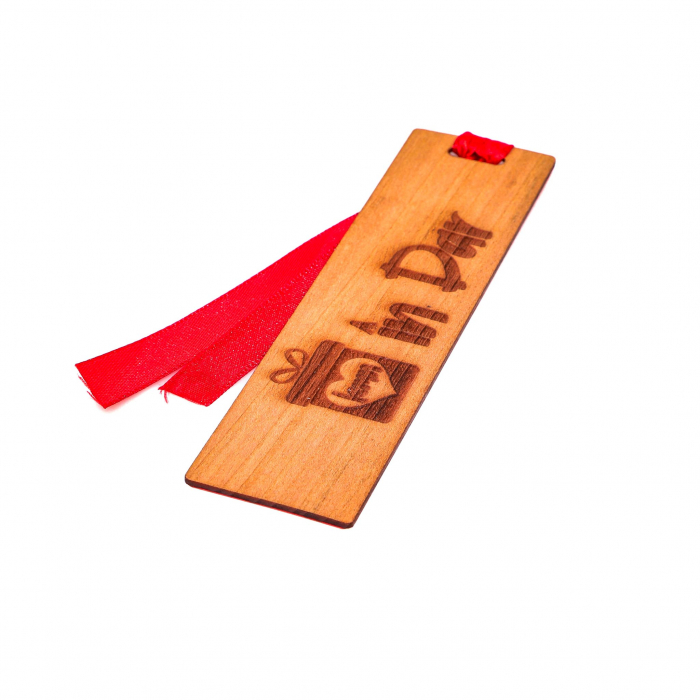 Semn de carte GRAVAT pe furnir cu model special si/sau logo client [2]