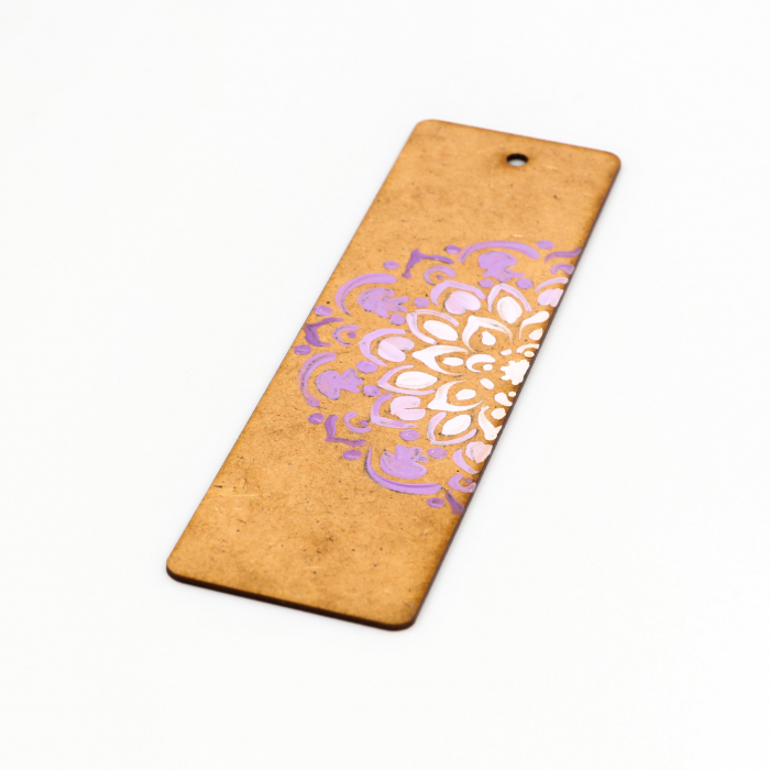 Semn de carte pictat cu mandala [2]