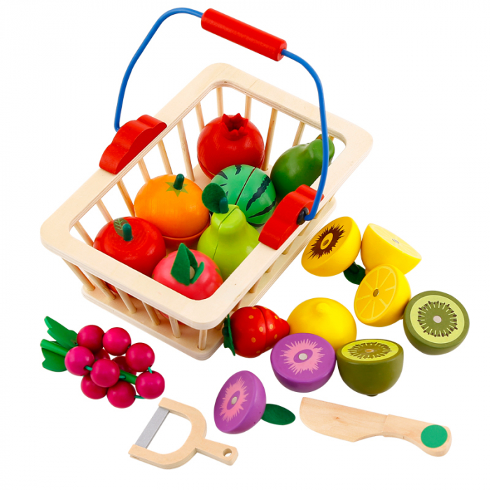 Set Montessori cu fructe din lemn [1]