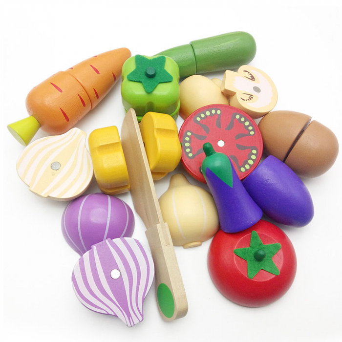 Set Montessori cu legume din lemn [3]