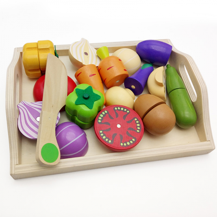 Set Montessori cu legume din lemn [4]