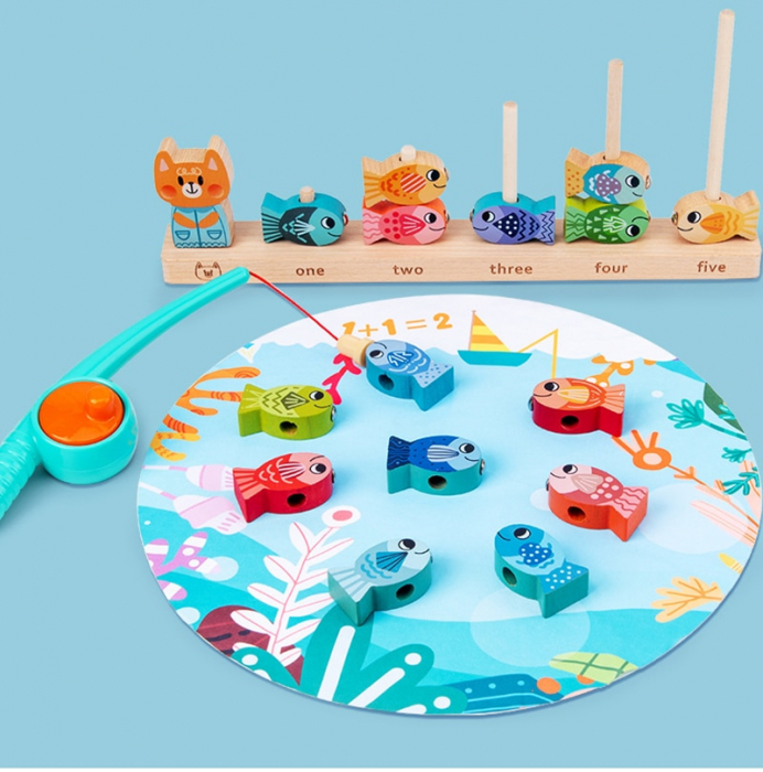 Joc magnetic multifunctional cu pestisori din lemn [2]