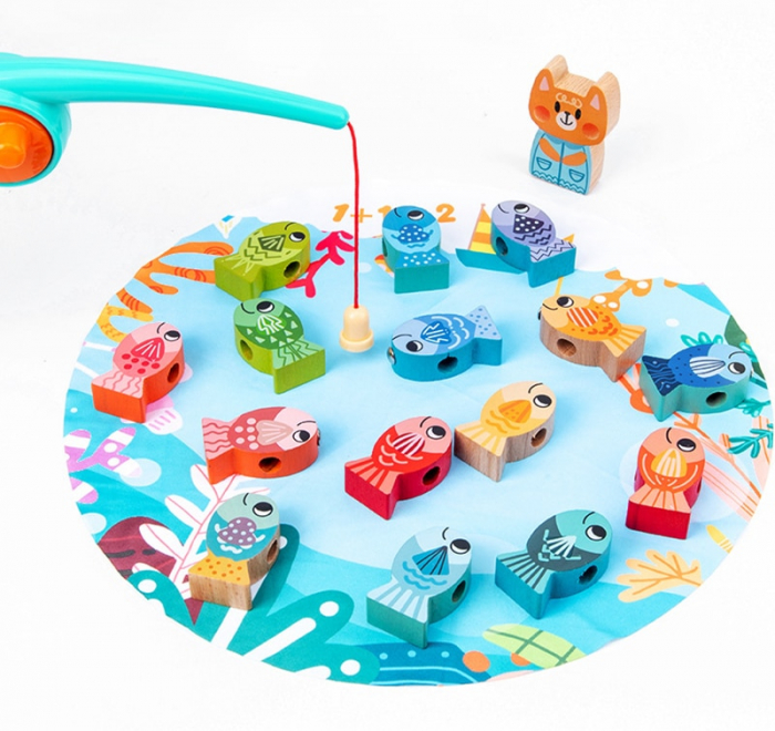 Joc magnetic multifunctional cu pestisori din lemn [3]
