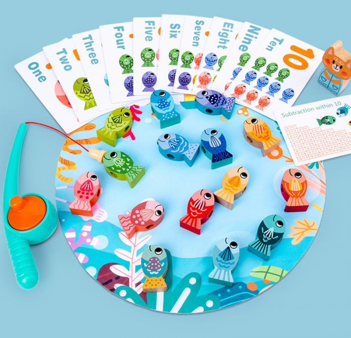 Joc magnetic multifunctional cu pestisori din lemn [5]