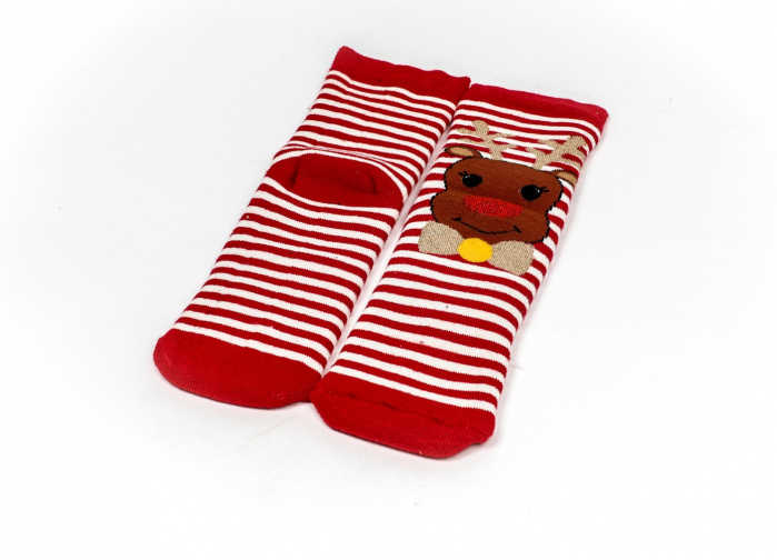 Sosete calduroase cu motive de Craciun - Ren [3]