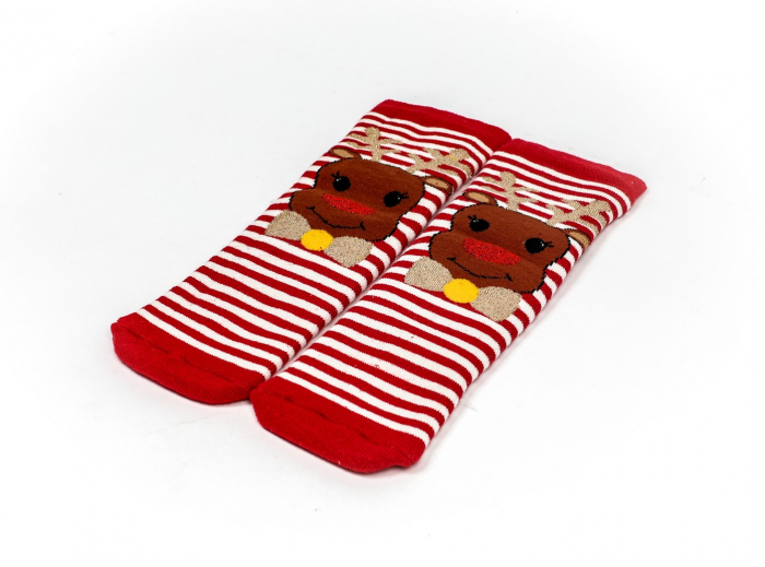 Sosete calduroase cu motive de Craciun - Ren [4]