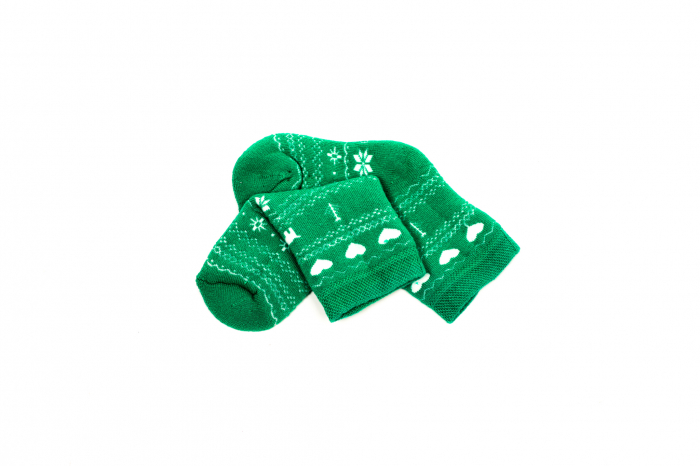 Sosete calduroase cu motive de Craciun - reni [2]