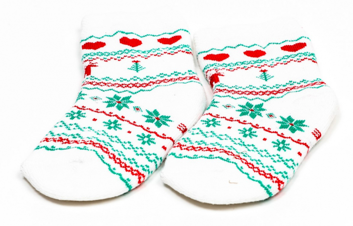 Sosete calduroase cu motive de Craciun - Model [4]
