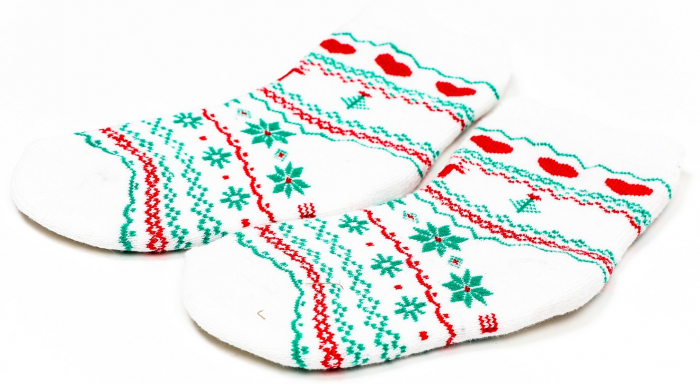 Sosete calduroase cu motive de Craciun - Model [3]