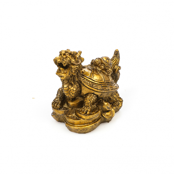 Statueta Feng Shui Broasca Testoasa cu cap de dragon si broscuta, pentru noroc si bunastare [2]