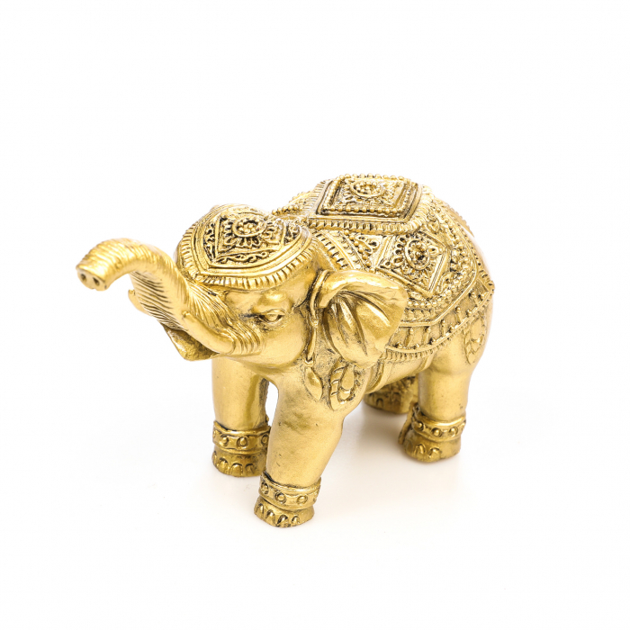 Statueta Feng Shui elefant cu trompa ridicata si model pentru prosperitate si noroc [4]