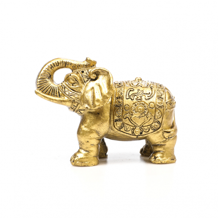 Statueta Feng Shui elefant cu trompa ridicata si colti pentru prosperitate si noroc [5]
