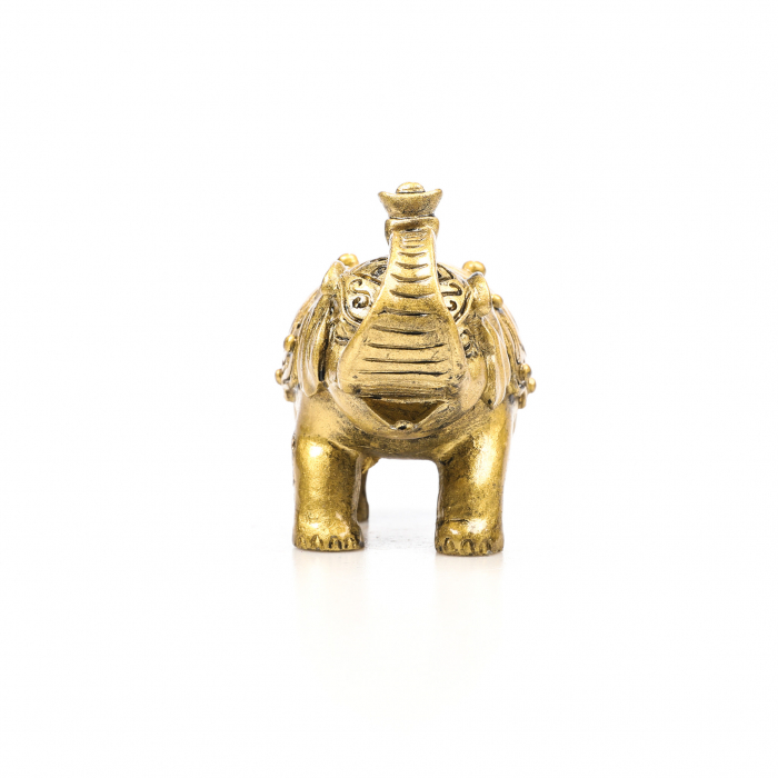 Statueta Feng Shui elefant cu trompa ridicata si puncte pentru prosperitate si noroc [4]