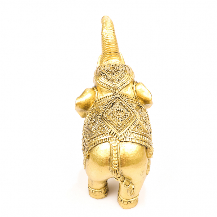 Statueta Feng Shui elefant cu trompa ridicata si model pentru prosperitate si noroc [5]