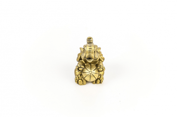 Statueta Feng Shui mica elefant cu minge pentru dragoste si noroc [3]
