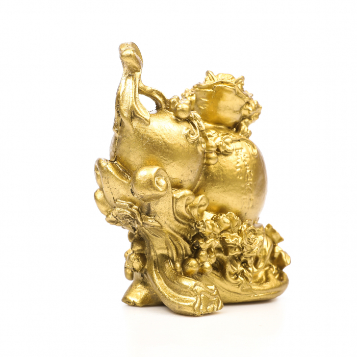 Statueta Feng Shui Wu Lou, cu broasca, pentru sanatate si noroc [5]