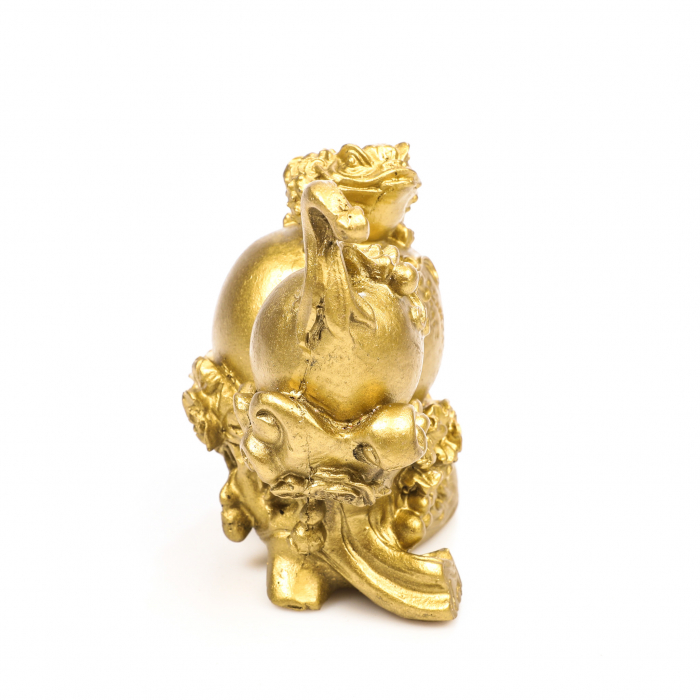 Statueta Feng Shui Wu Lou, cu broasca, pentru sanatate si noroc [4]