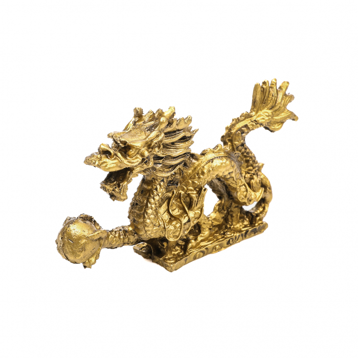 Statueta mica Feng Shui dragon cu perla pentru belsug si reusita [5]