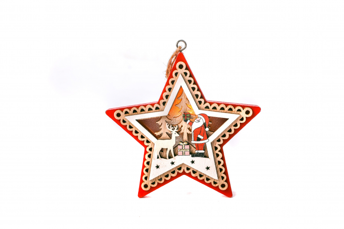 Steluta din lemn care lumineaza [2]