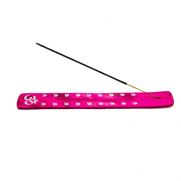 Suport din lemn roz cu semn chinezesc pentru ars betisoare parfumate [5]