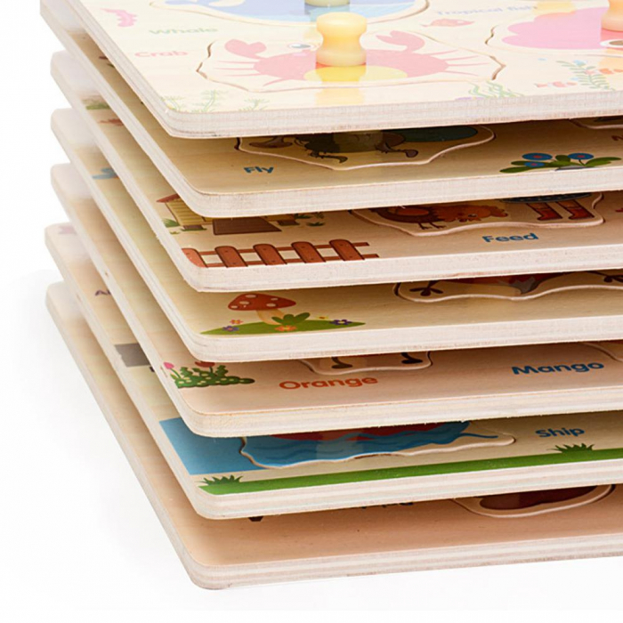 Tabla educationala lemn masinute [2]