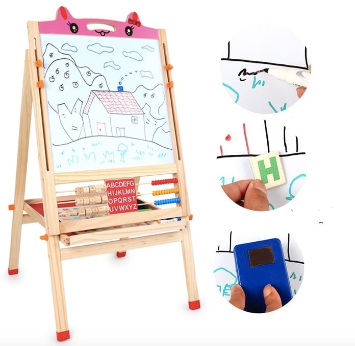 Tabla magnetica de scris multifunctionala cu 2 fete [3]