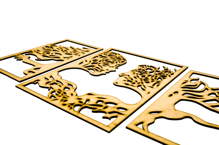 Tablou din 3 piese cu 2 indragostiti - natur [7]