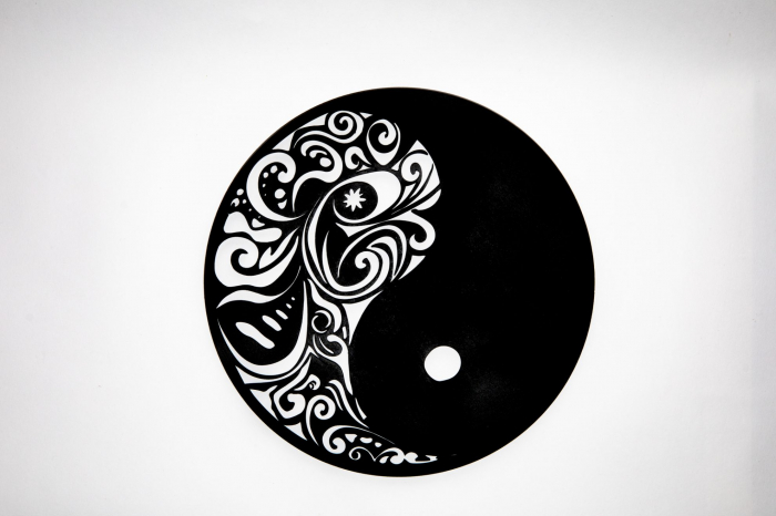 Tablou Yin si Yang - negru [1]