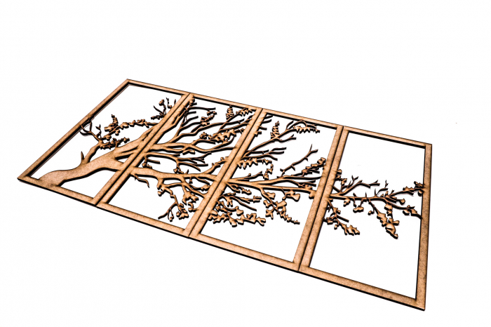 Tablou din 4 piese cu o ramura [2]