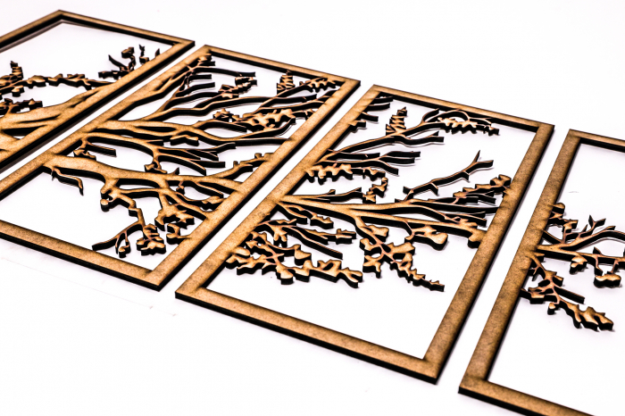 Tablou din 4 piese cu o ramura [5]