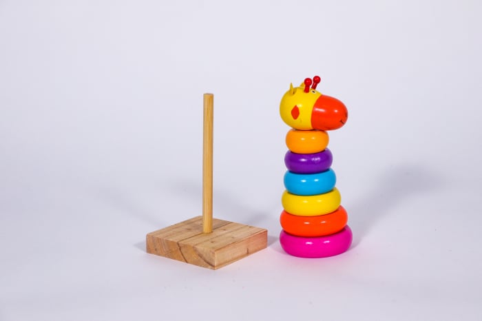 Turn Montessori din lemn cu girafa [2]