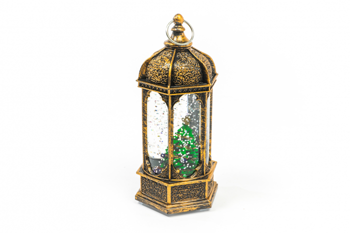 Ornament tip felinar care lumineaza cu brad [4]