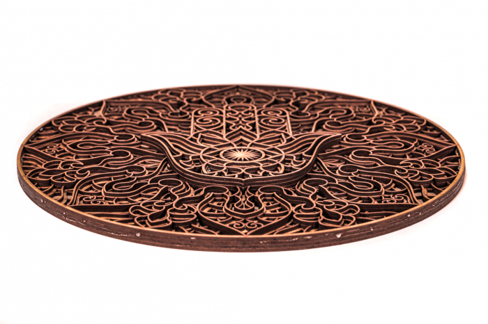 Tablou cu Palma fatimei din lemn in straturi [2]