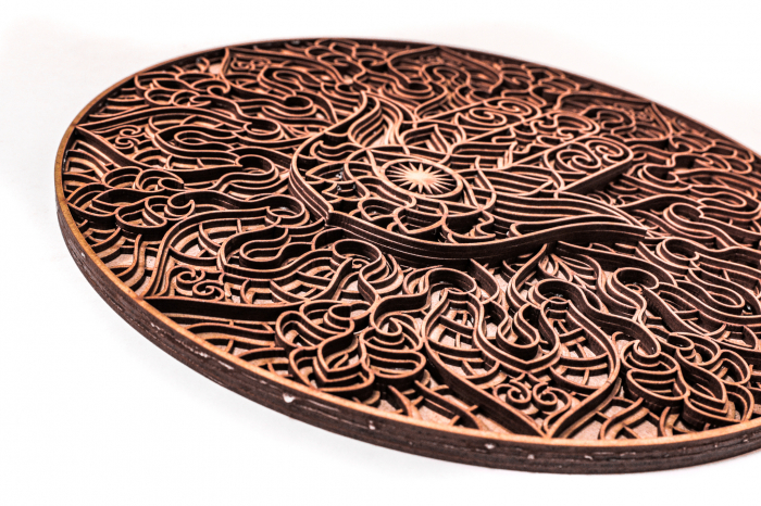 Tablou cu Palma fatimei din lemn in straturi [3]