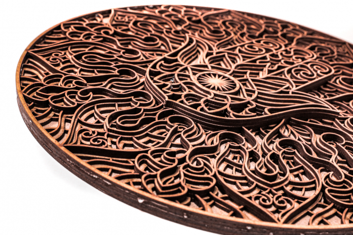 Tablou cu Palma fatimei din lemn in straturi [4]