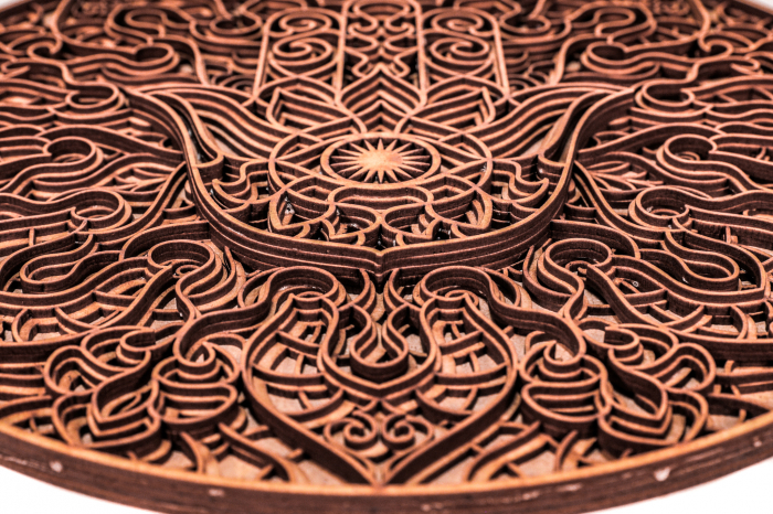 Tablou cu Palma fatimei din lemn in straturi [5]