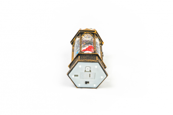 Ornament tip felinar care lumineaza cu un mos [4]