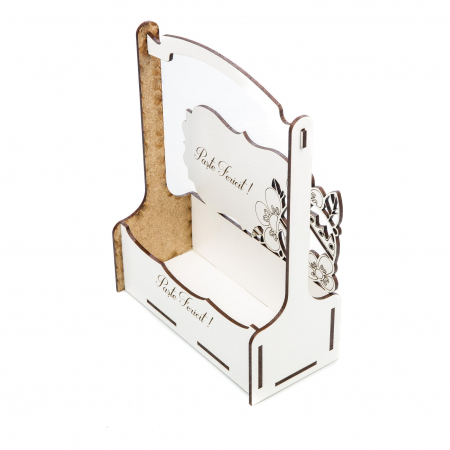 Cutiuta mare decorativa pentru Paste cu Ou si flori [4]