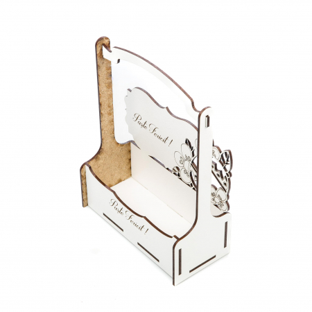 Cutiuta mare decorativa pentru Paste cu Ou si flori [5]