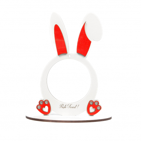 Decoratiune in forma de Iepuras pentru glob cu flori sau licheni [6]