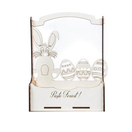 Cadouri de Paste - Cutiuta mare decorativa pentru Paste cu Iepuras si Oua